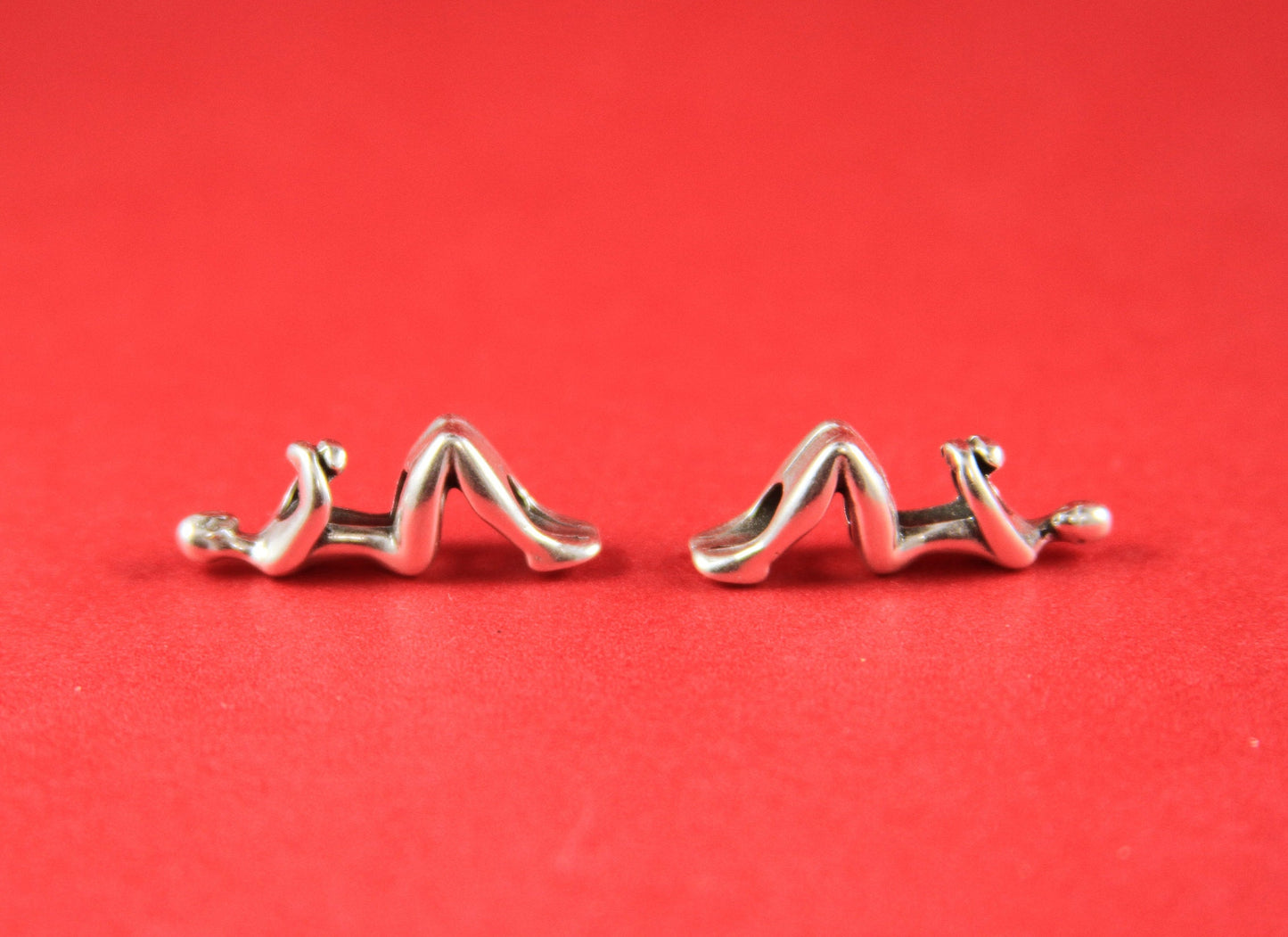 RS0064>> MADE in EUROPE 2 zamak hugging figure sliders, 3mm round cord sliders, round cord climbing figure sliders, Qty2