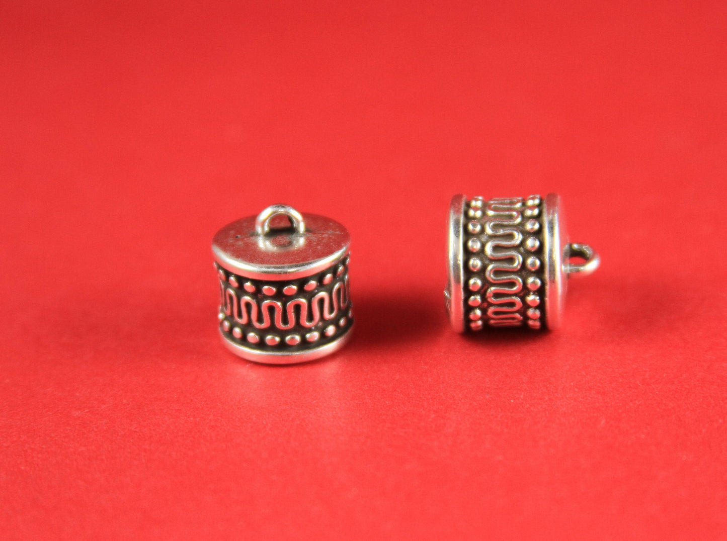 6/7 MADE IN EUROPE metal end caps, climbing cord ends, 10mm cord end, climbing cord end caps, 10mm round cord end caps (PF11408)Qty2