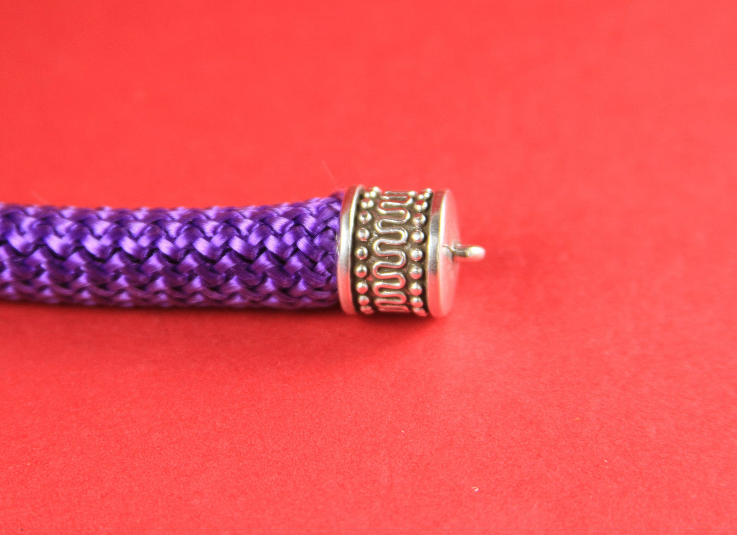 6/7 MADE IN EUROPE metal end caps, climbing cord ends, 10mm cord end, climbing cord end caps, 10mm round cord end caps (PF11408)Qty2