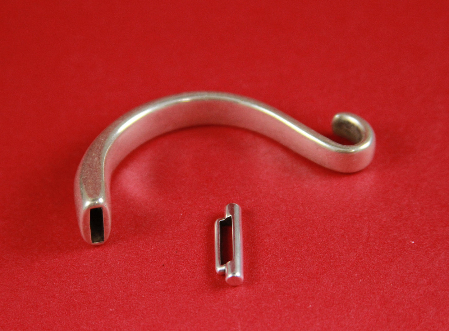B0002>>MADE in EUROPE zamak half bracelet ,  flat cord half bracelet with slider, silver half bracelet , (ABLZ268S) qty1