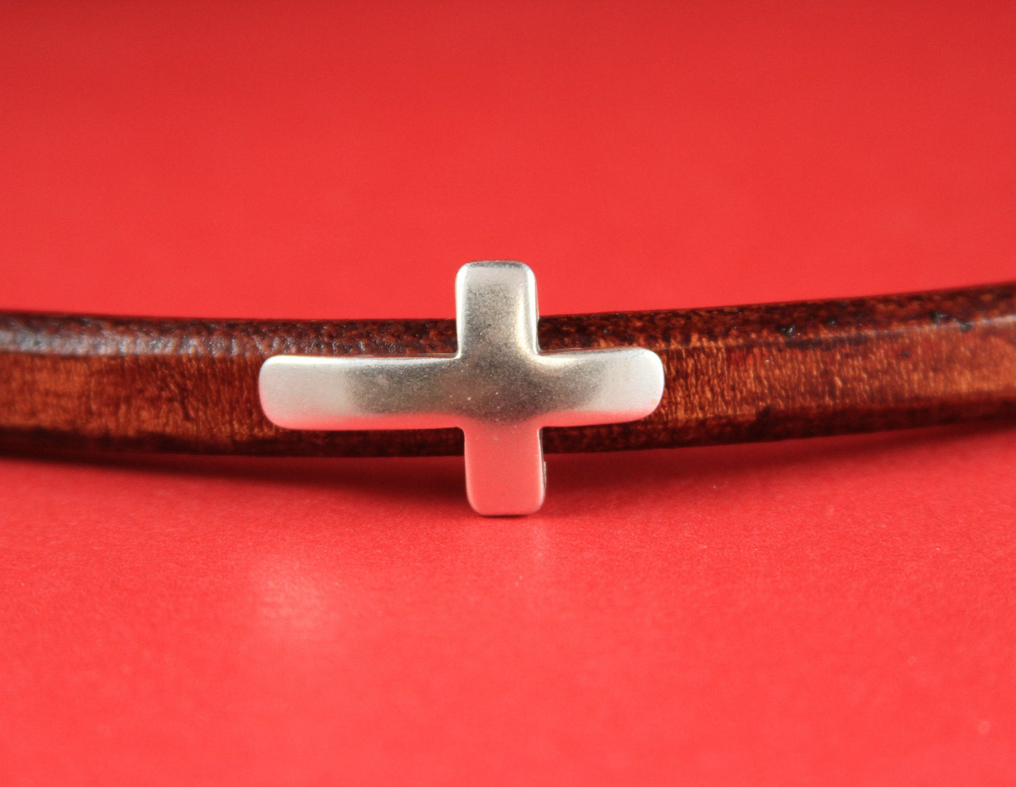 LS0029>> MADE IN EUROPE zamak cross slider for licorice cord, licorice cross slider, 10x6mm cross slider, Qty1