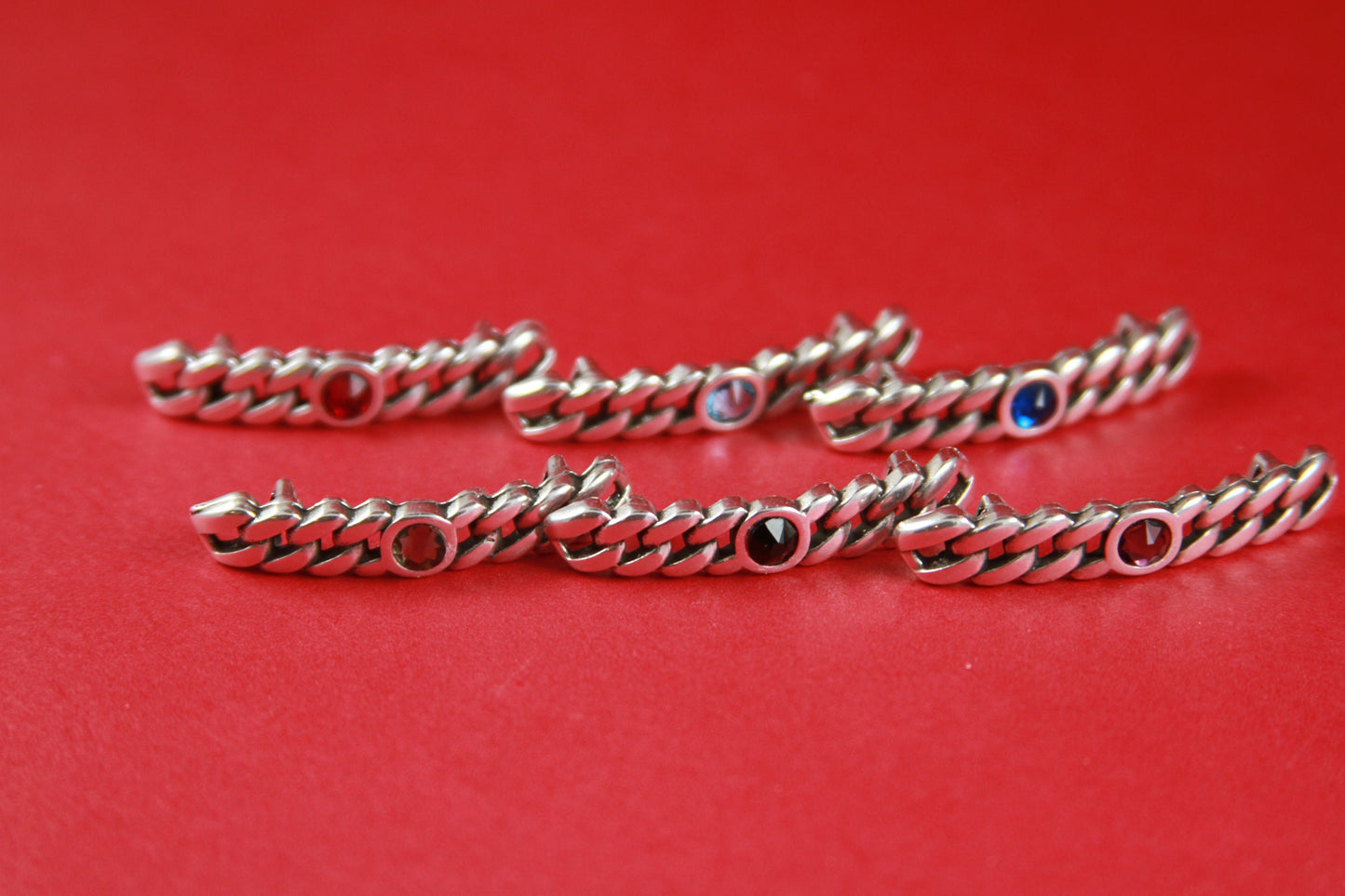 FS0243>>MADE in EUROPE zamak chain slider with Swarovski crystal, flat 5mm cord slider with Swarovski crystal, Qty1
