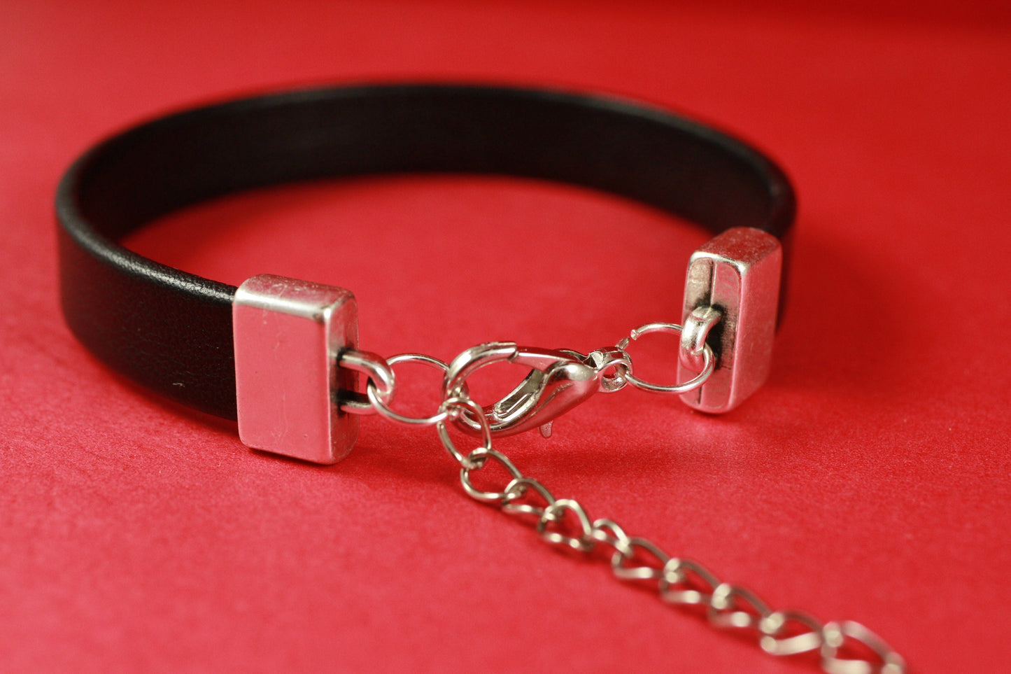 FC0128>>MADE in EUROPE zamak 10mm adjustable  clasp, 10mm flat silver clasp, 10mm flat cord clasp, bracelet clasp (ng2032)Qty 1