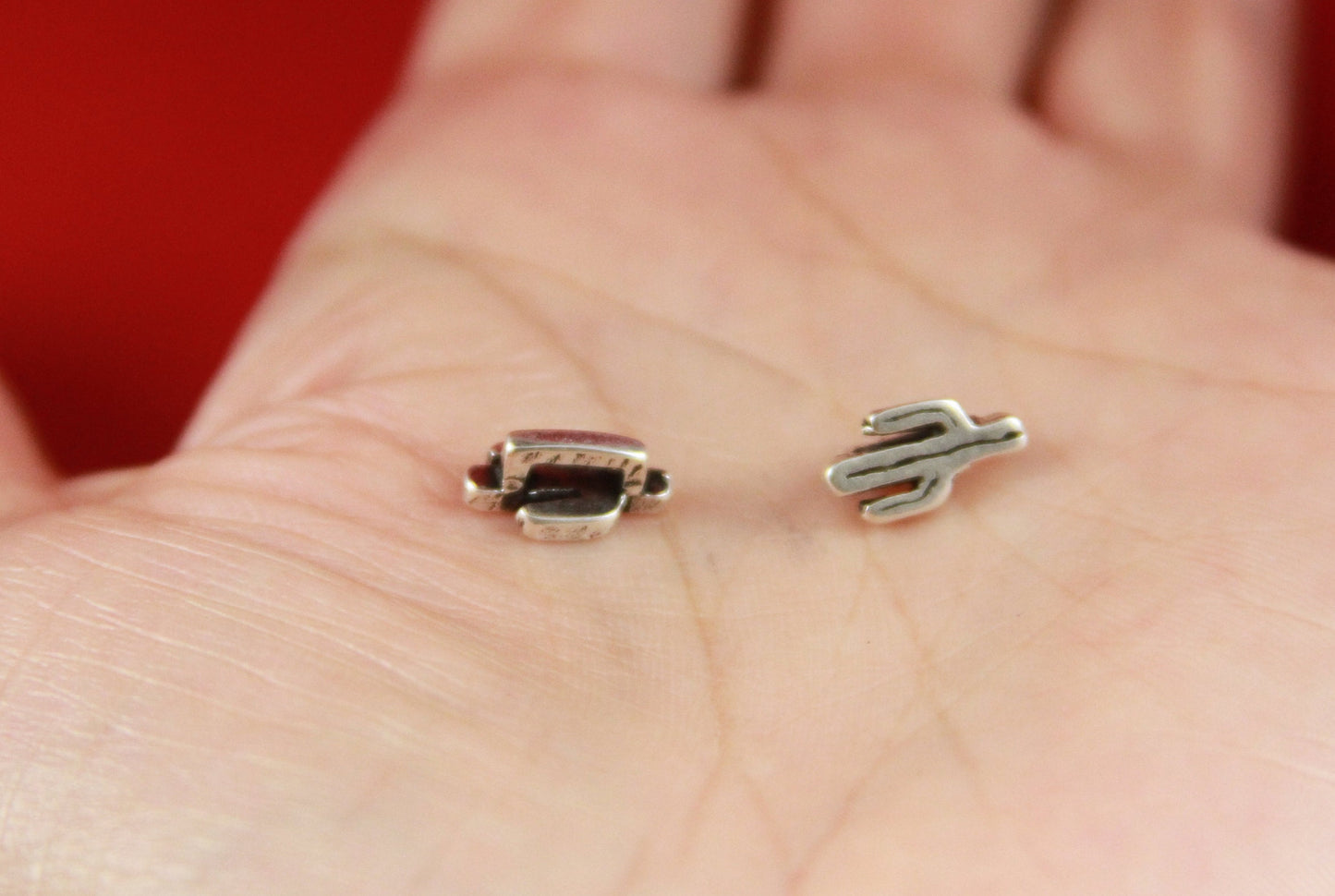 FS0254>>MADE in EUROPE 4 zamak cactus sliders, 5mm flat cord zamak cactus slider, cactus slider for 5mm cord Qty4