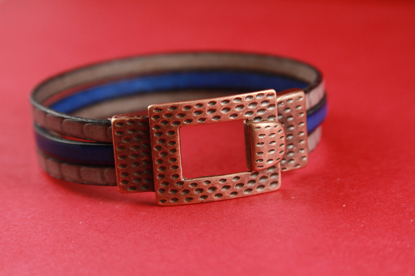 FC0024>>MADE in EUROPE zamak 15mm flat cord hammered clasp, 15mm flat dotted clasp, 15mm flat hook clasp (6795C) Qty1