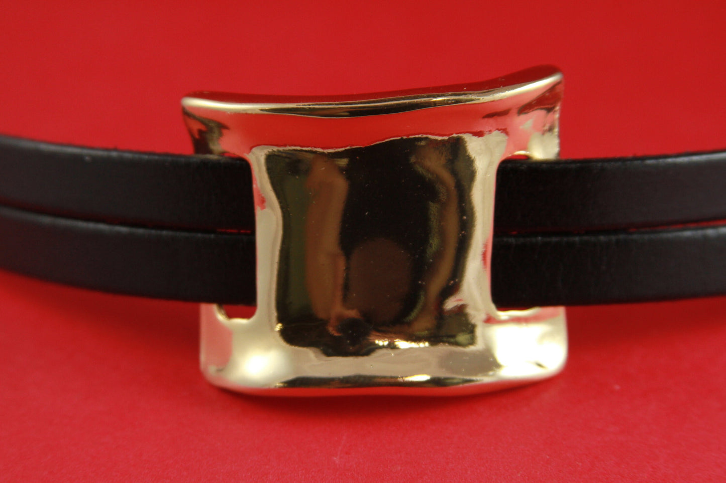 B0031>>MADE IN EUROPE zamak shiny gold half bracelet, zamak wide slider, heavy duty 20mm connector, zamak connector (7411/20G) Qty1