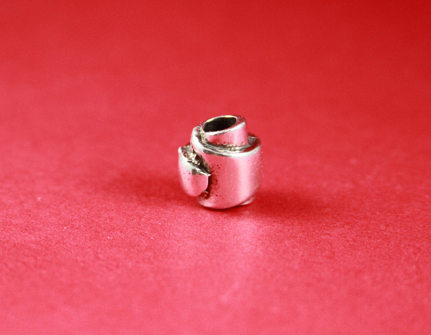 RS0067>>MADE in EUROPE 2 silver zamak tubes, 5mm hole zamak tube slider, 5mm round cord tube bead  (ABLZ187s) qty2
