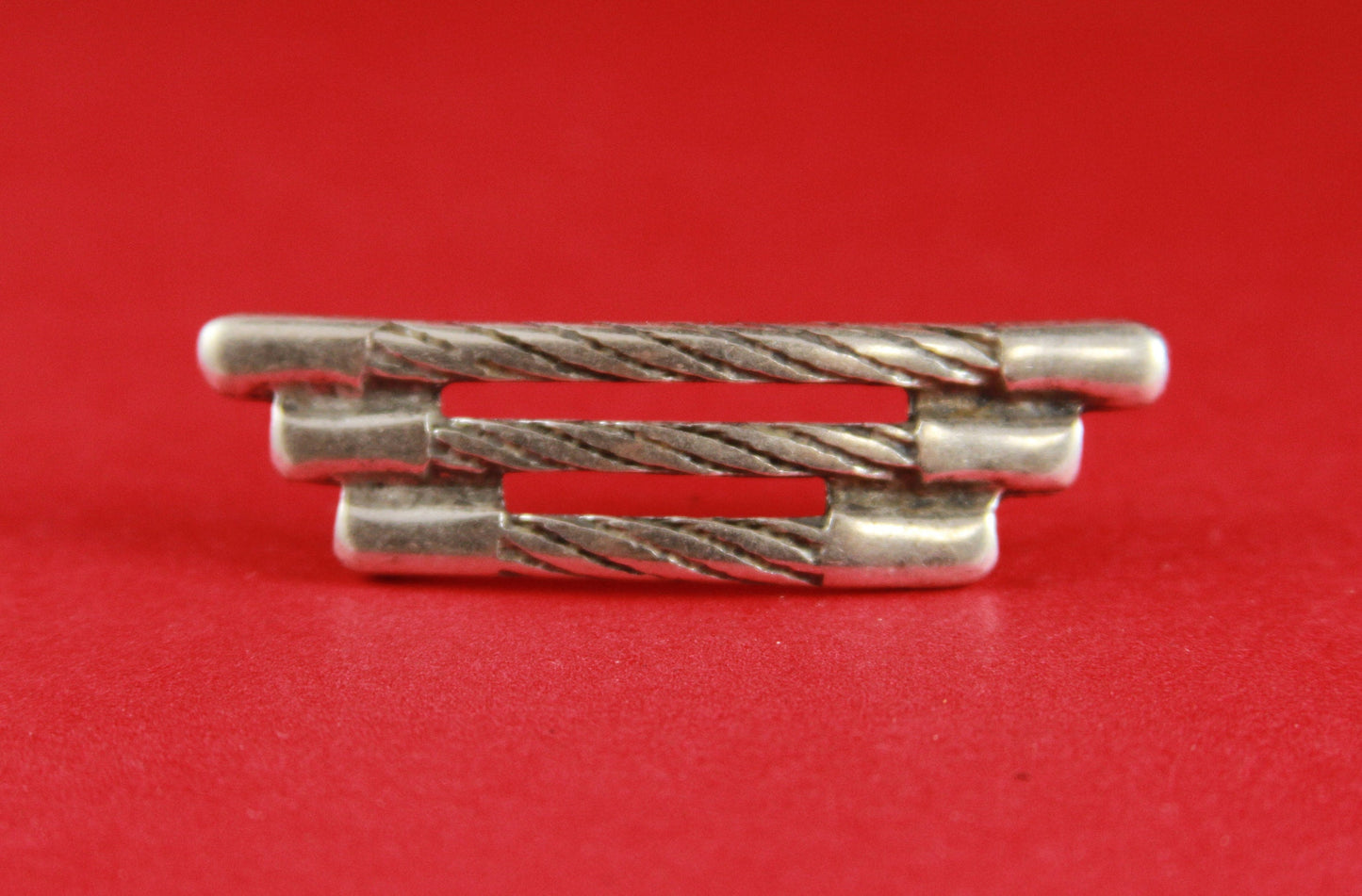 FS0141>>MADE in EUROPE zamak silver slider, zamak copper slider,  zamak 10mm flat slider, zamak center piece Qty1