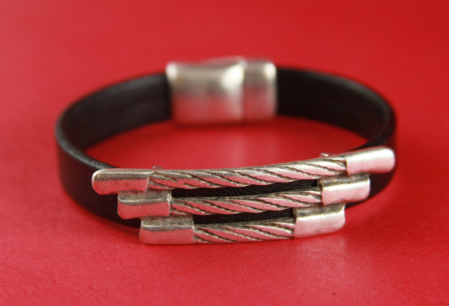 FS0141>>MADE in EUROPE zamak silver slider, zamak copper slider,  zamak 10mm flat slider, zamak center piece Qty1