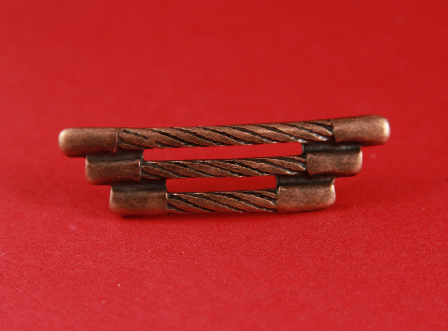 FS0141>>MADE in EUROPE zamak silver slider, zamak copper slider,  zamak 10mm flat slider, zamak center piece Qty1
