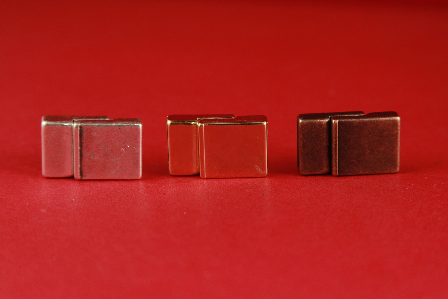 FC0162>>MADE IN EUROPE zamak 10mm leather cord clasp, 10mm silver clasp, 10mm cord gold clasp, 10mm copper clasp (6141/10) Qty1