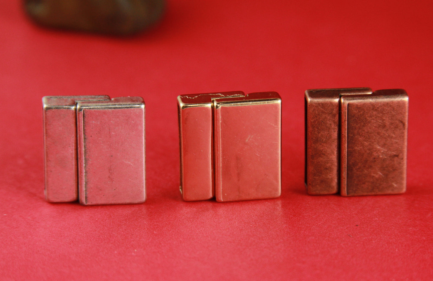 FC0100>>MADE in EUROPE zamak 20mm flat cord magnetic clasp, silver 20mm clasp, copper 20mm clasp, gold 20mm clasp(6141/20) Qty1