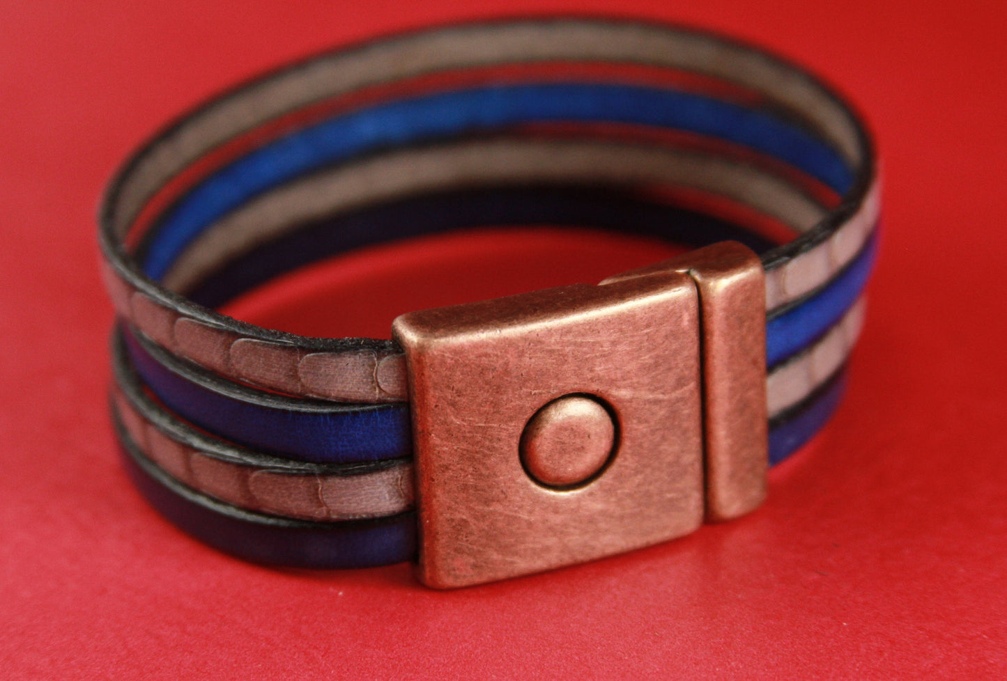 FC0010>>MADE in EUROPE zamak 20mm flat cord clasp, silver 20mm clasp, copper 20mm clasp (6440/20) Qty1