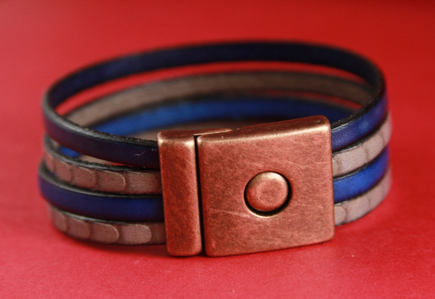 FC0010>>MADE in EUROPE zamak 20mm flat cord clasp, silver 20mm clasp, copper 20mm clasp (6440/20) Qty1