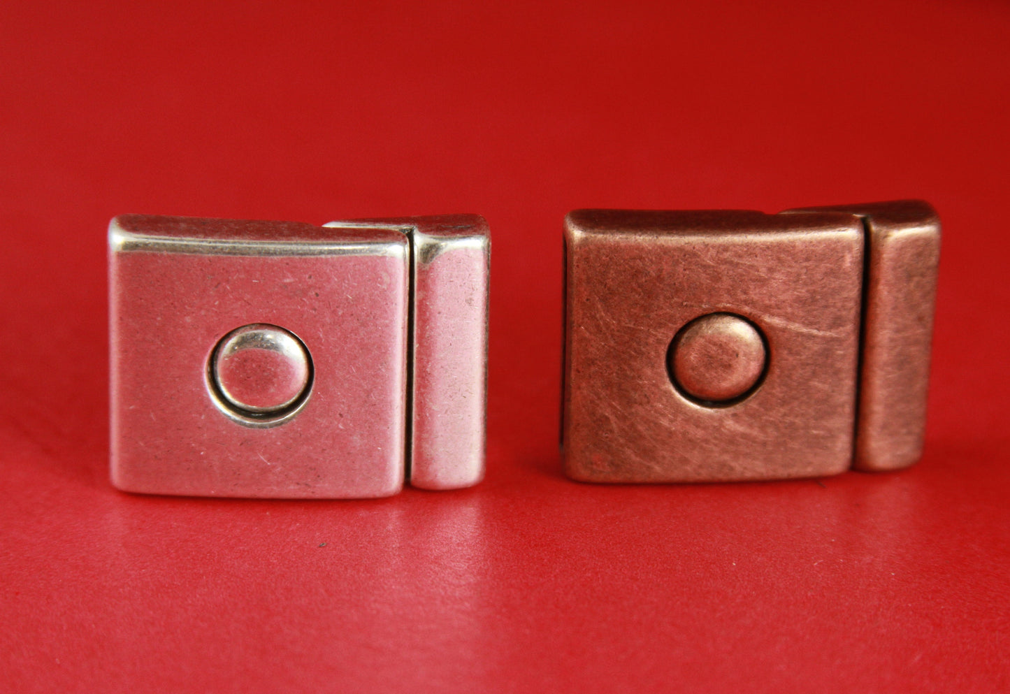FC0010>>MADE in EUROPE zamak 20mm flat cord clasp, silver 20mm clasp, copper 20mm clasp (6440/20) Qty1