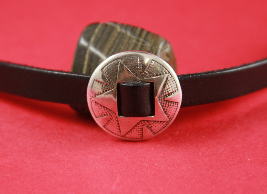 FS0047>>MADE IN EUROPE 2 zamak round sliders, sliders for 10mm flat cord, flat cord zamak sliders Qty2