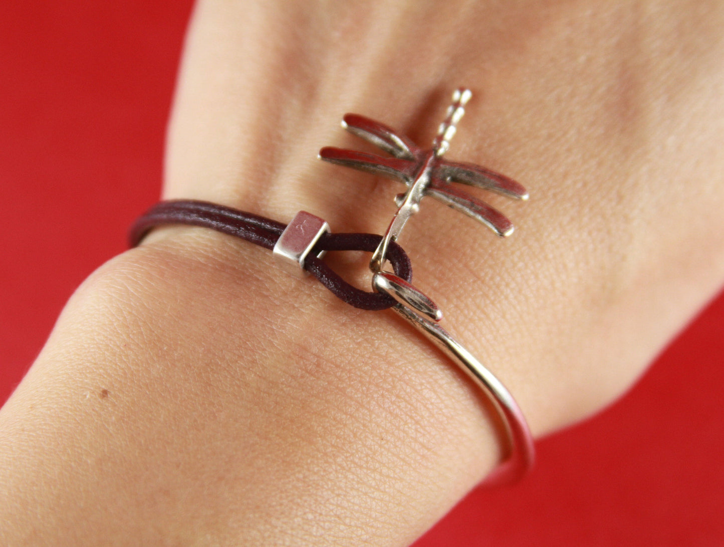 B0013>>MADE in EUROPE zamak half bracelet, 2mm round cord half bracelet qty 1set