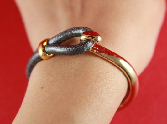 B0033>>MADE in EUROPE gold zamak half bracelet with separator finding , set of shiny gold half bracelet and strand separator, qty1
