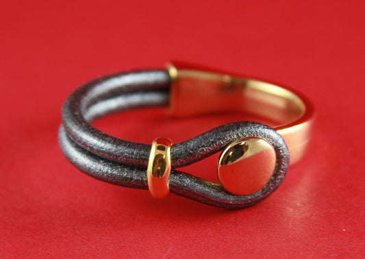 B0053>>MADE in EUROPE gold zamak half bracelet and finding, button half bracelet +strand separator, gold half bracelet (ABLZ71G)