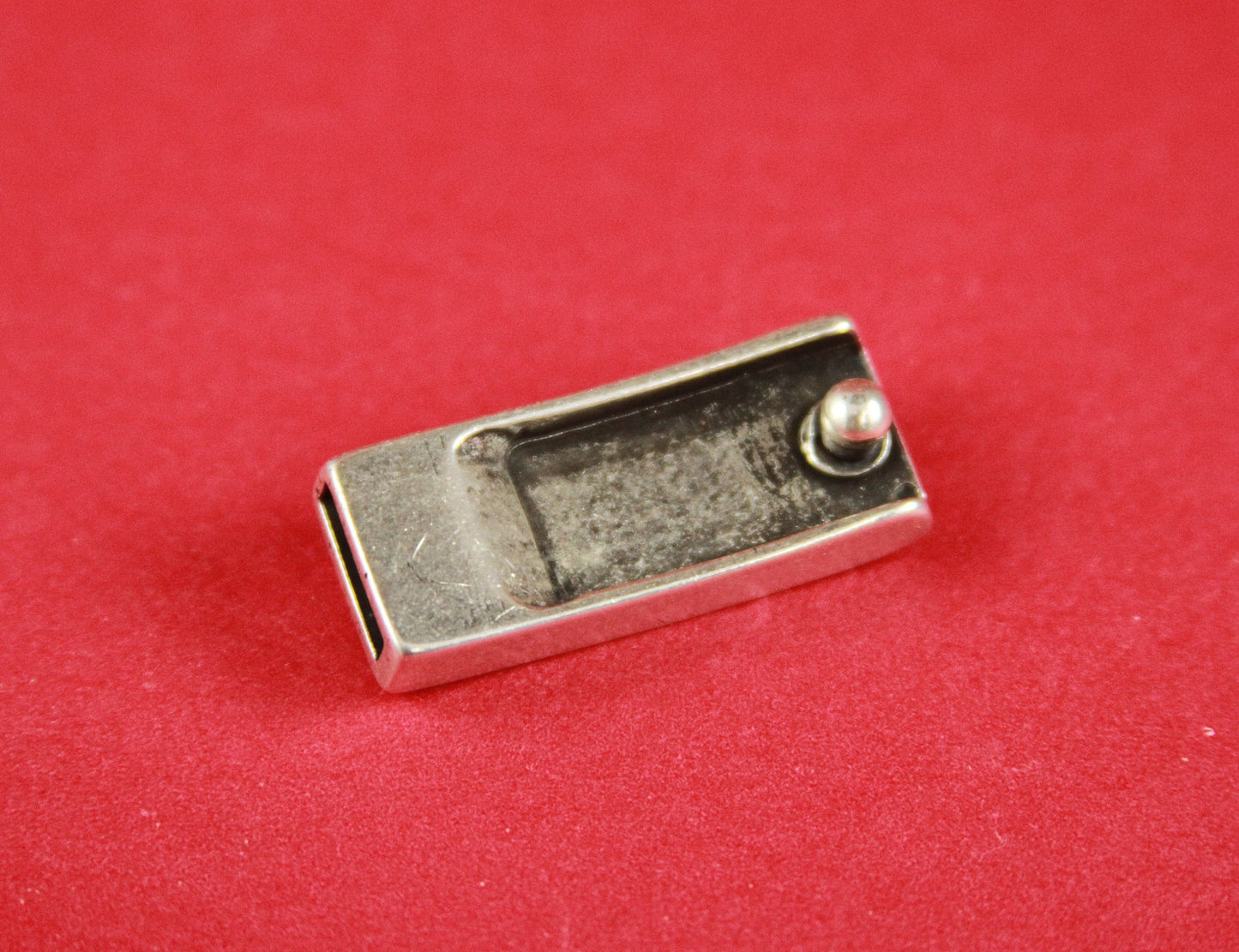 FC0127>>MADE in EUROPE zamak fastener clasp with Swarovski crystals, 10mm flat cord fastener clasp, (77954/10) qty1