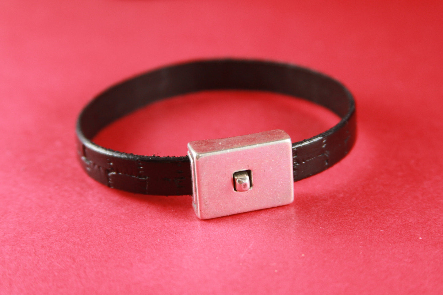 FC0197>>MADE in EUROPE zamak magnetic clasp, 10mm flat cord magnetic clasp, 10x2mm magnetic clasp, 10mm silver clasp (6599/10) Qty1