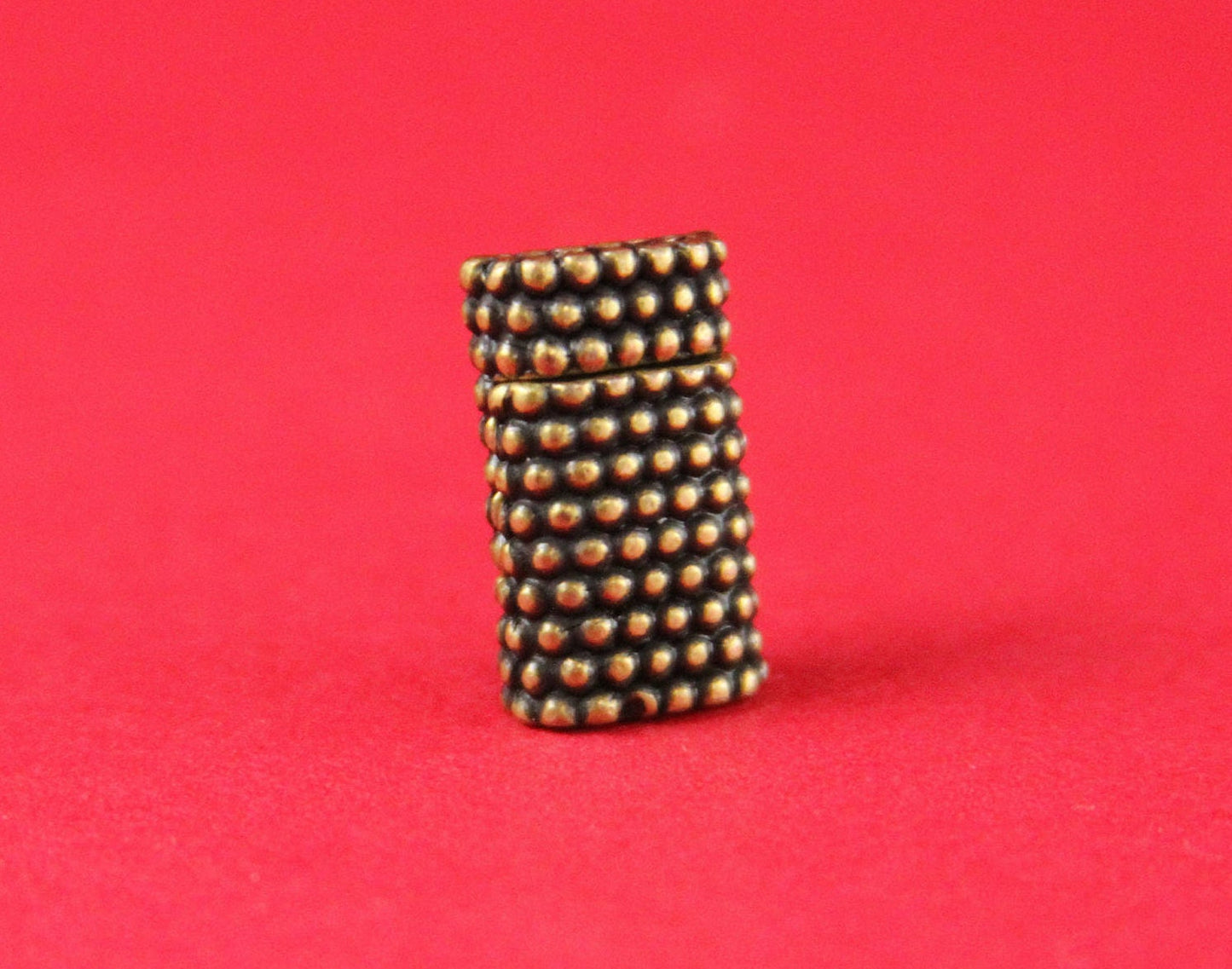 FC0156>>MADE in EUROPE zamak clasp  for flat 6mm cord, beaded clasp for flat cord, clasp for 6mm cord qty1