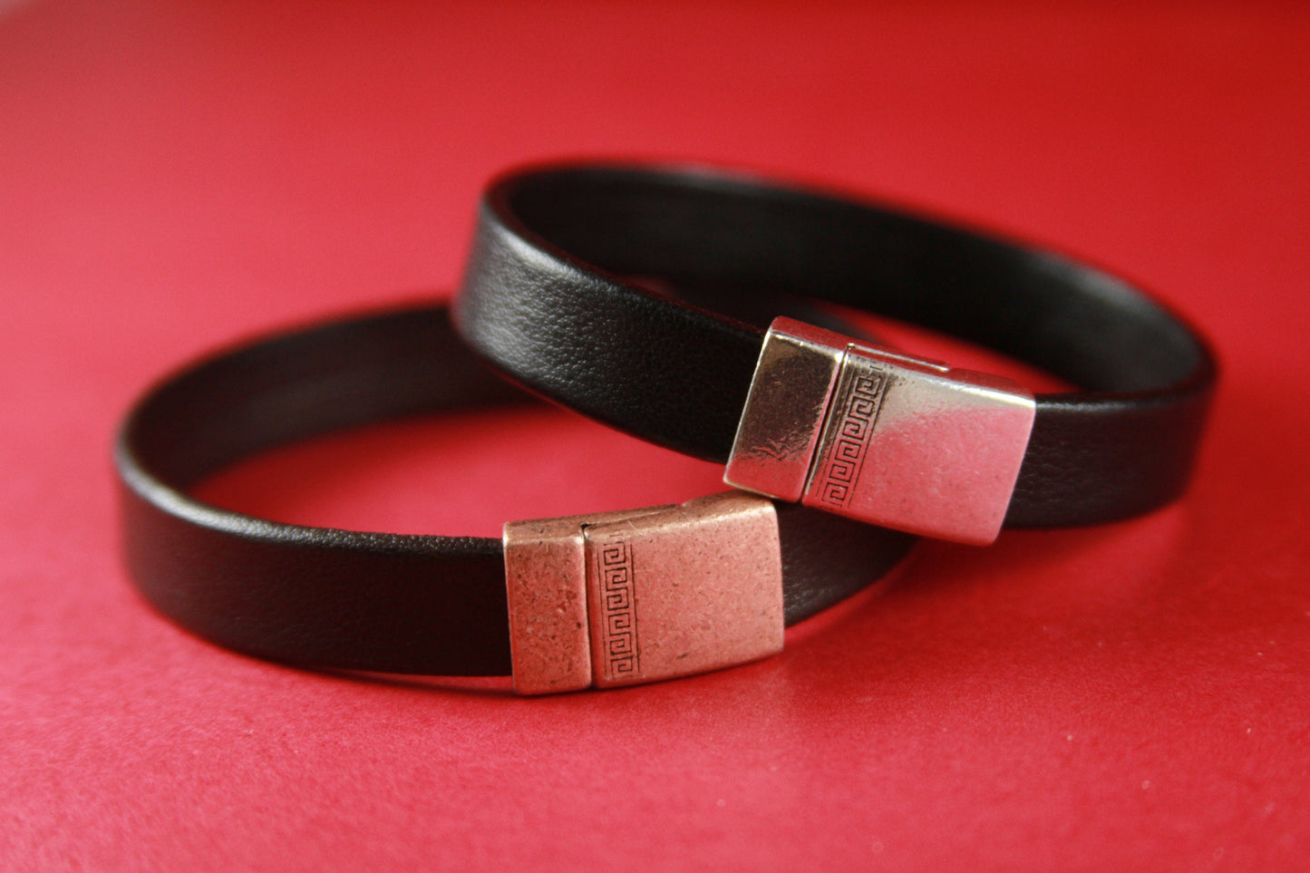 FC0195>>MADE in EUROPE zamak clasp, 10mm flat cord clasp, 10x2.5mm zamak clasp, Qty1