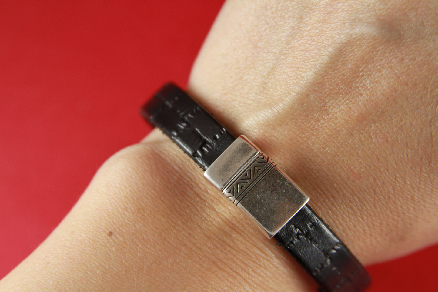 FC0102>>MADE in EUROPE zamak magnetic clasp, 10mm flat cord magnetic clasp, 10x2.5mm magnetic clasp, Qty1