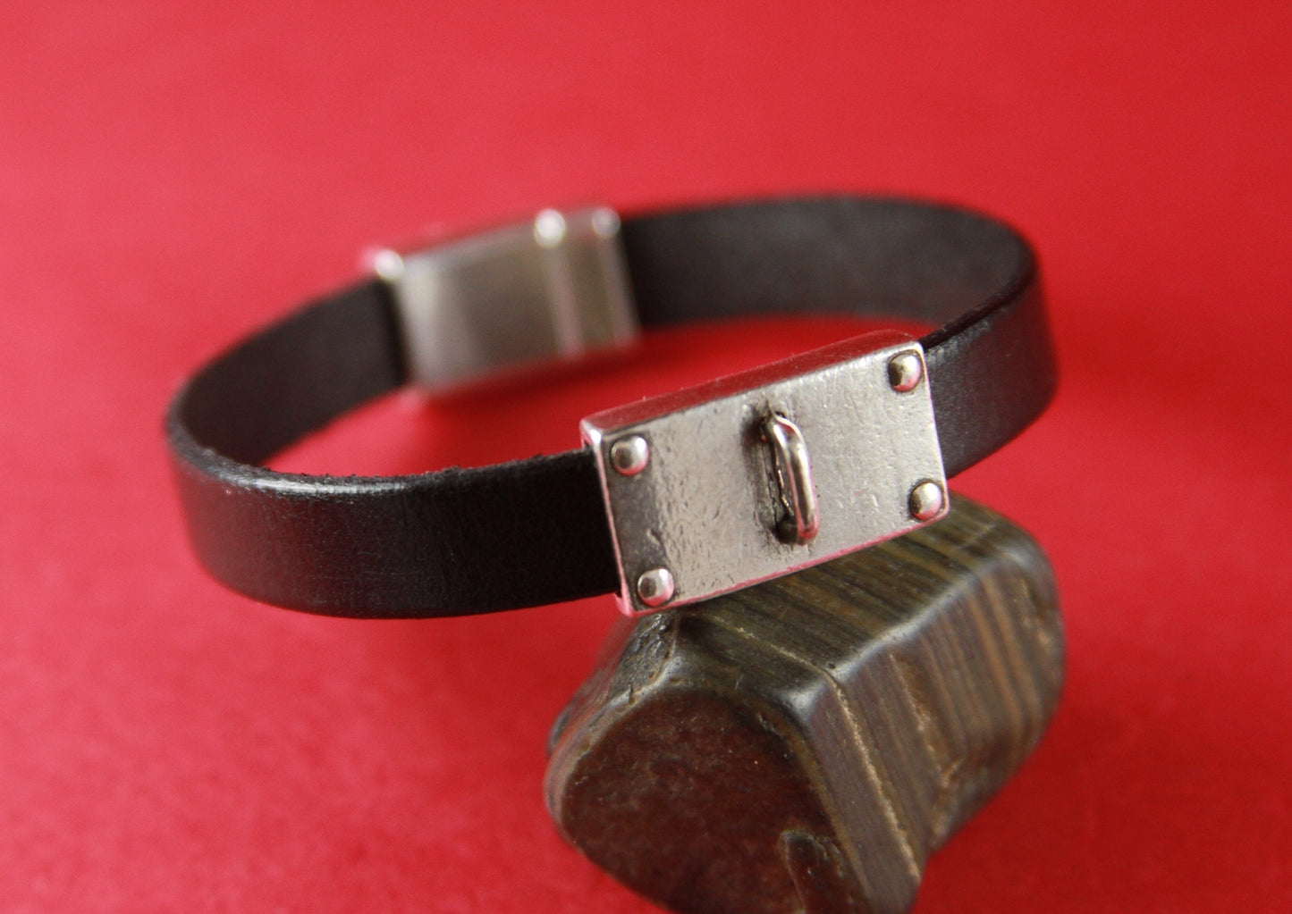 FS0046>>MADE in EUROPE  zamak flat cord slider with hanging ring, charm holder, 10mm flat cord slider with hanging ring (F932/10) Qty1