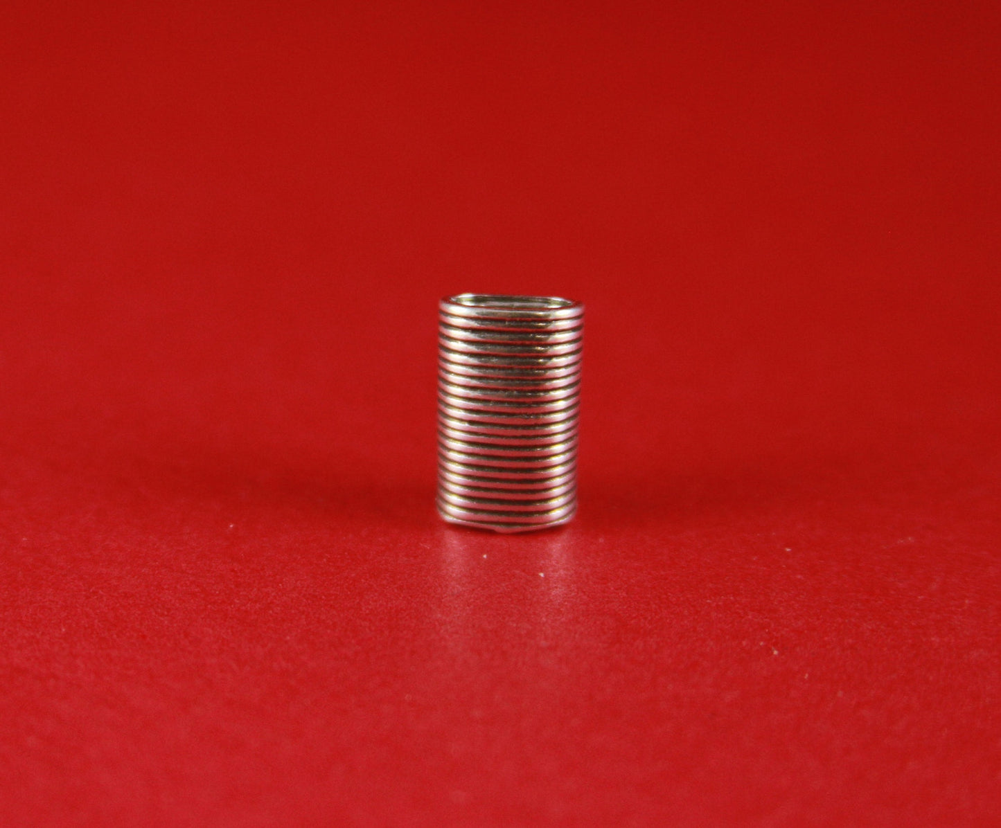 RS0113>>MADE in EUROPE 2 zamak tubes, 8mm hole zamak tube sliders, round cord tubes  (F957G) qty2