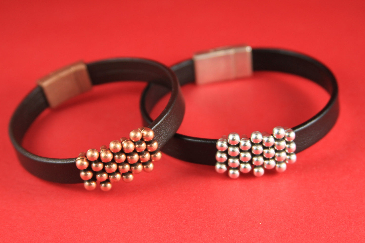 FS0191>>MADE in EUROPE 4 zamak beaded sliders, 10mm flat cord sliders, 10mm leather cord zamak sliders, zamak sliders Qty4