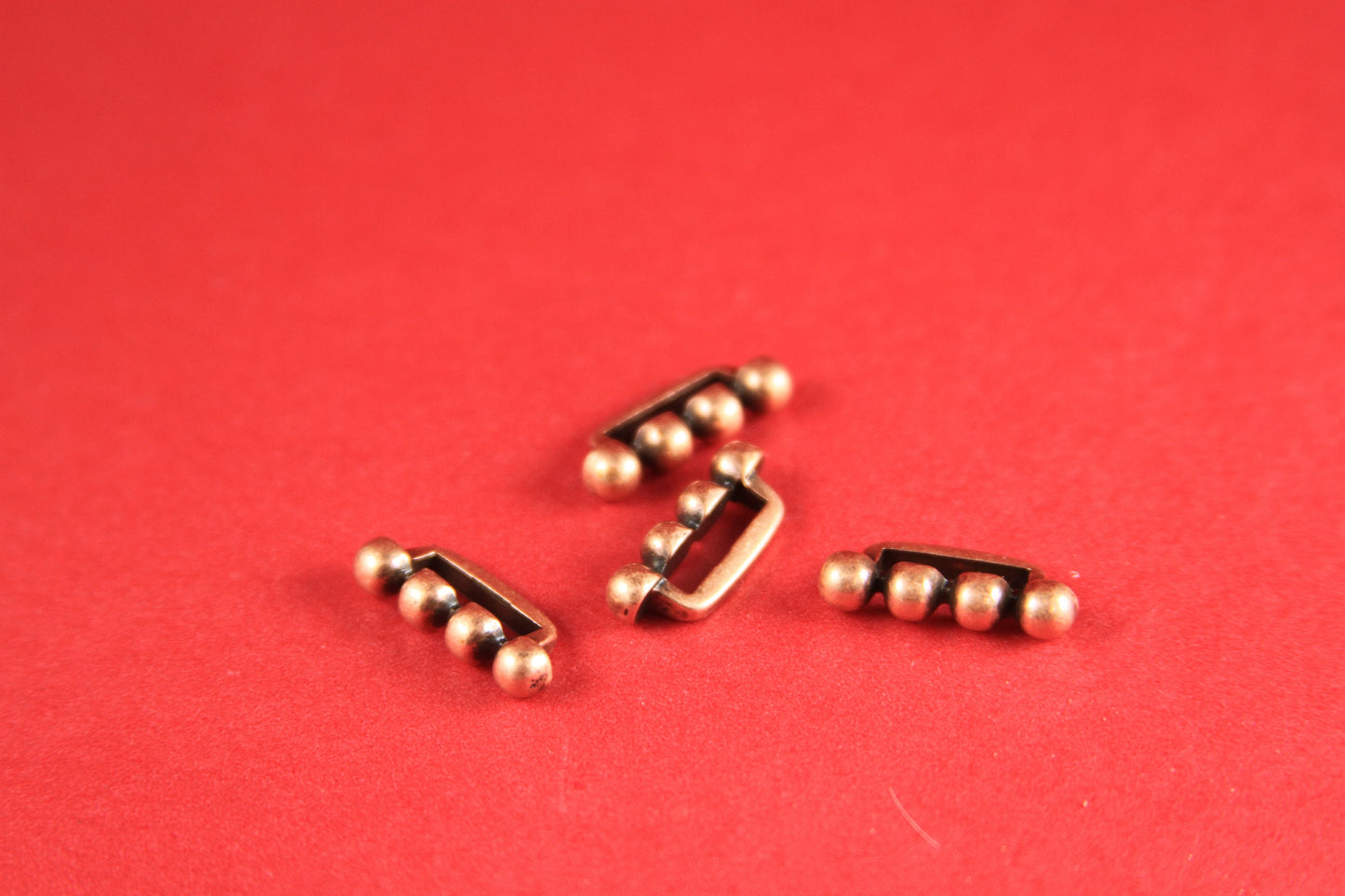 FS0191>>MADE in EUROPE 4 zamak beaded sliders, 10mm flat cord sliders, 10mm leather cord zamak sliders, zamak sliders Qty4