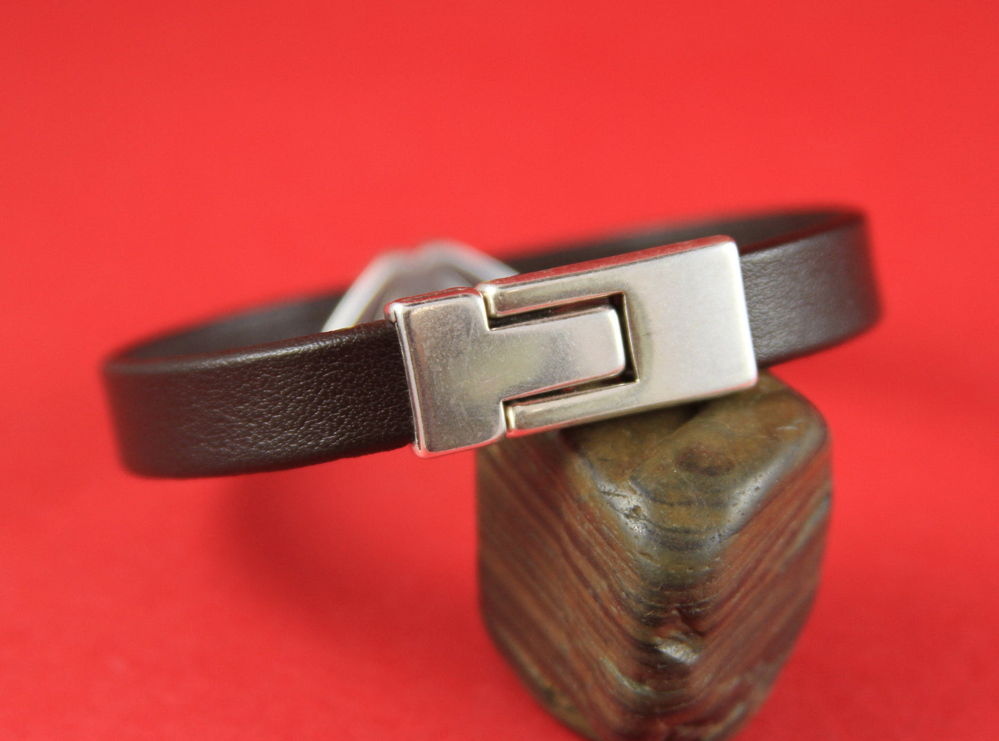 FC0029>>MADE IN EUROPE zamak clasp, flat leather cord clasp, 10mm cord T hook clasp, 10mm cord  clasp Qty1