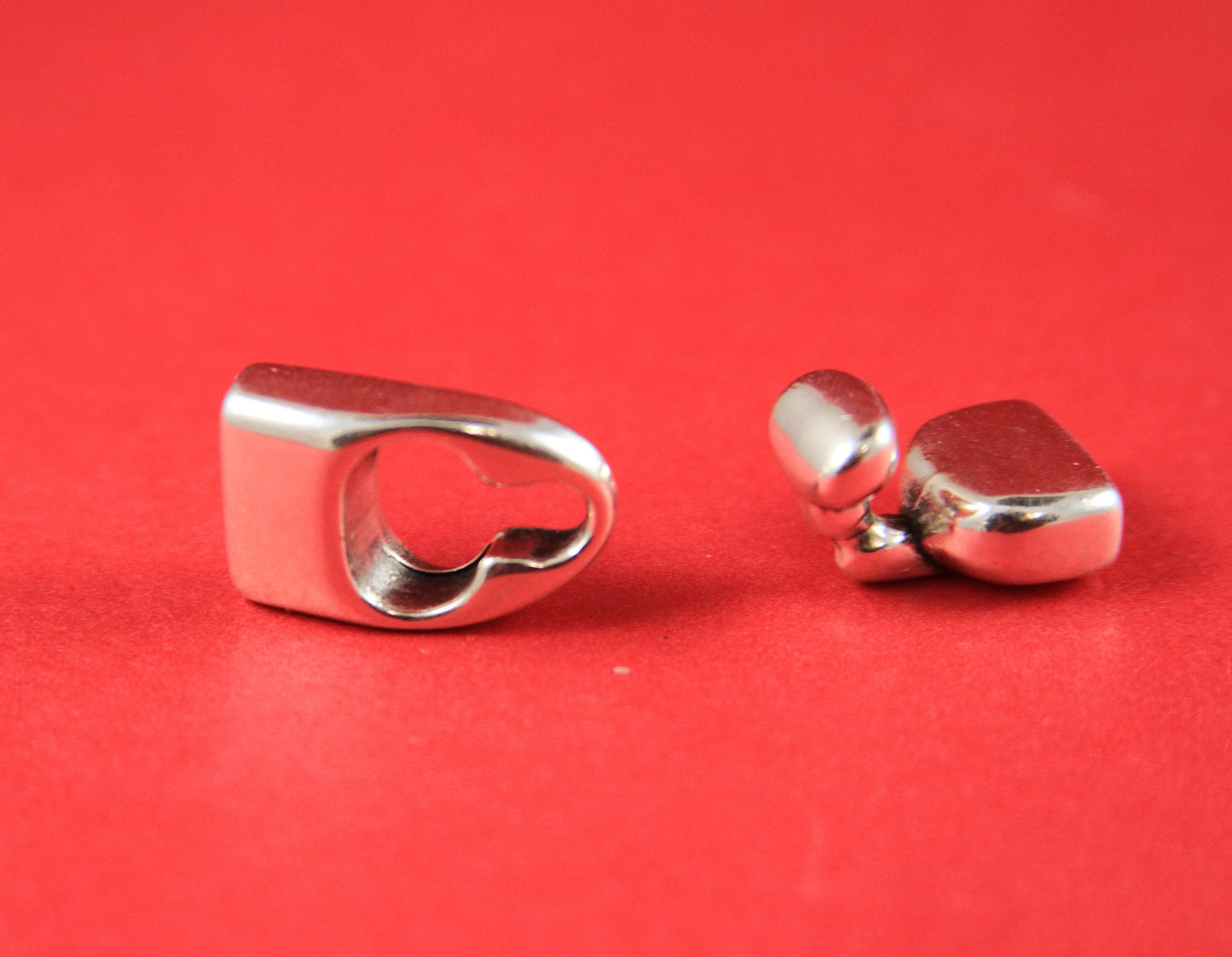 FC0113>>MADE in EUROPE zamak hook clasp, 10mm flat cord clasp, silver hook clasp (ng1502) Qty1