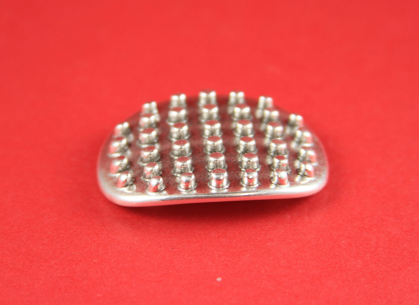 FS0075>>MADE IN EUROPE zamak large round slider, oval slider for 10mm flat cord, flat cord zamak slider Qty1