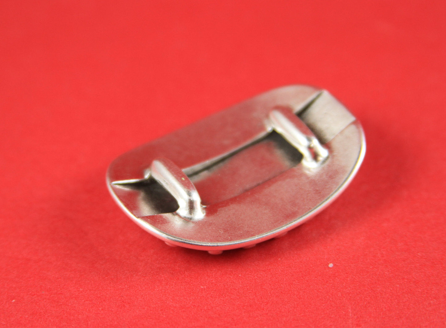 FS0075>>MADE IN EUROPE zamak large round slider, oval slider for 10mm flat cord, flat cord zamak slider Qty1