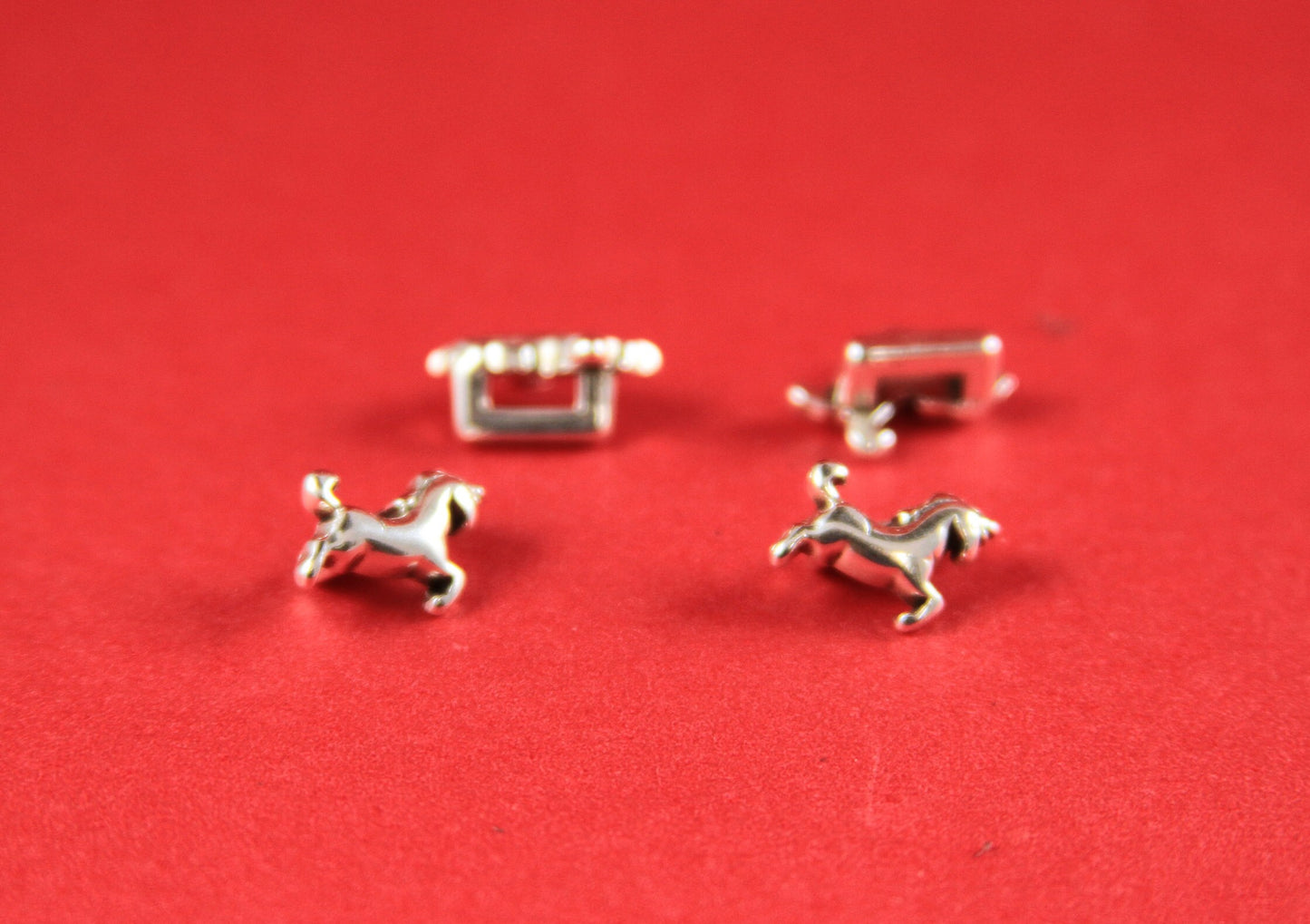 FS0064>>MADE in EUROPE 4 zamak unicorn tiny sliders for 5mm cord, flat 5mm cord slider, zamak unicorn sliders qty4