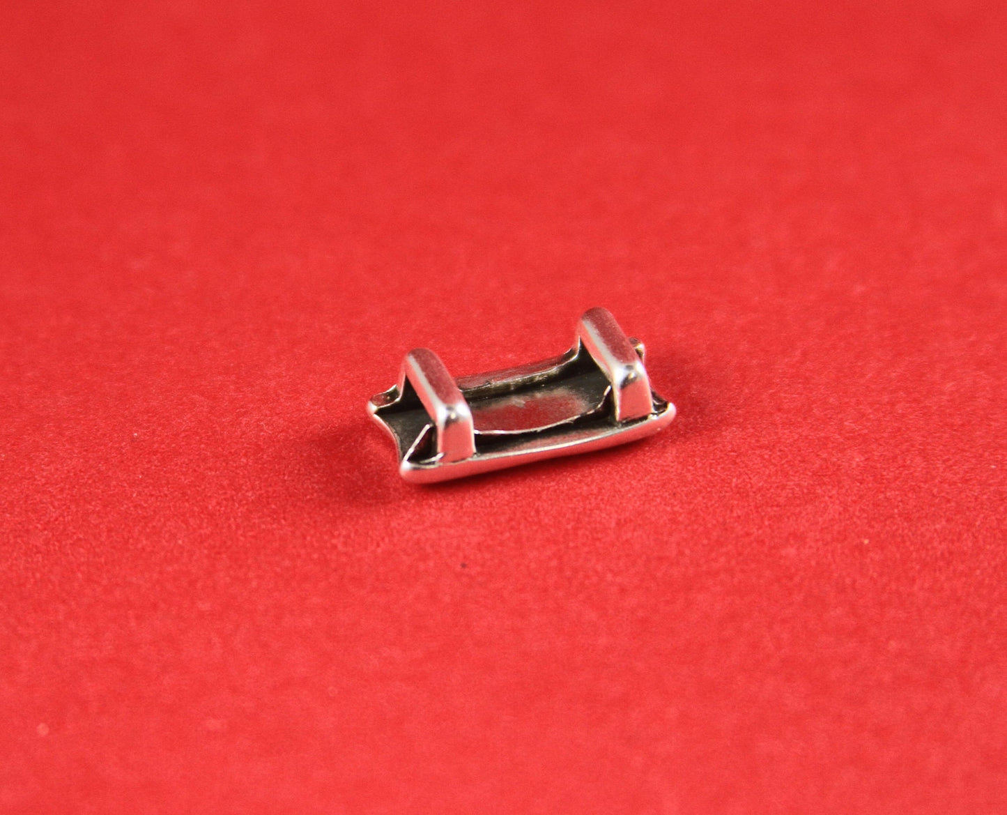 FS0324>>MADE in EUROPE 2 zamak rustic sliders, 5mm flat cord zamak hammered slider, zamak  slider for 5mm cord  Qty2
