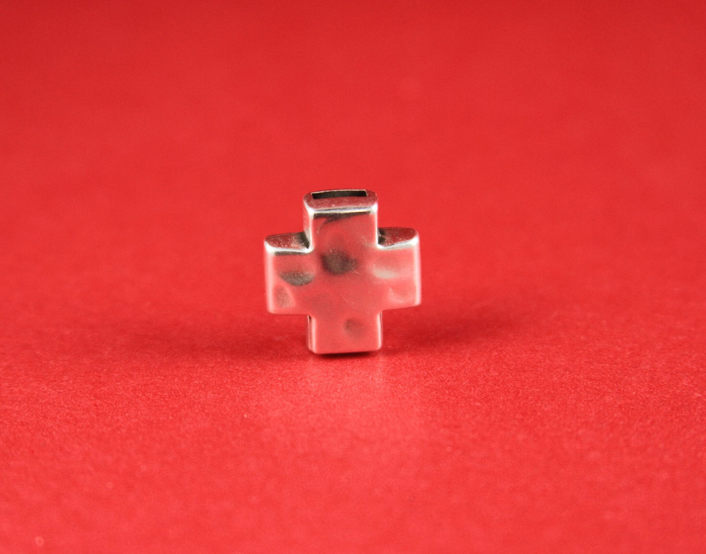 FC0287>>MADE in EUROPE zamak flat 5mm cord clasp, zamak cross clasp, zamak cross clasp, 5mm flat cord  clasp Qty1