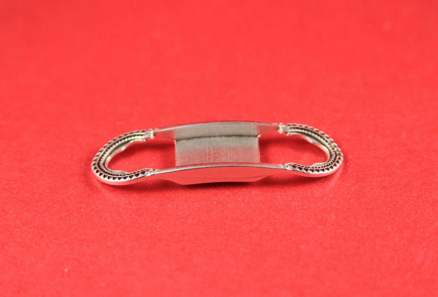 FS0121>>MADE in EUROPE zamak slider, zamak 10mm flat slider, zamak half bracelet Qty1