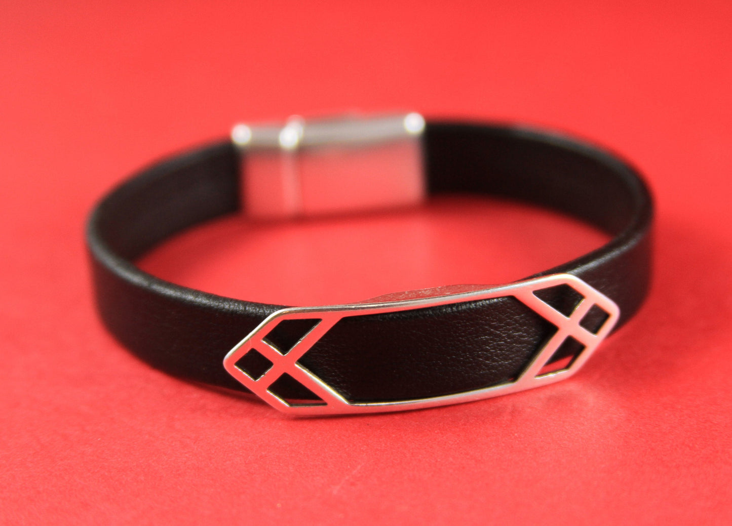 FS0120>>MADE in EUROPE zamak slider, zamak 10mm flat slider, zamak half bracelet Qty1