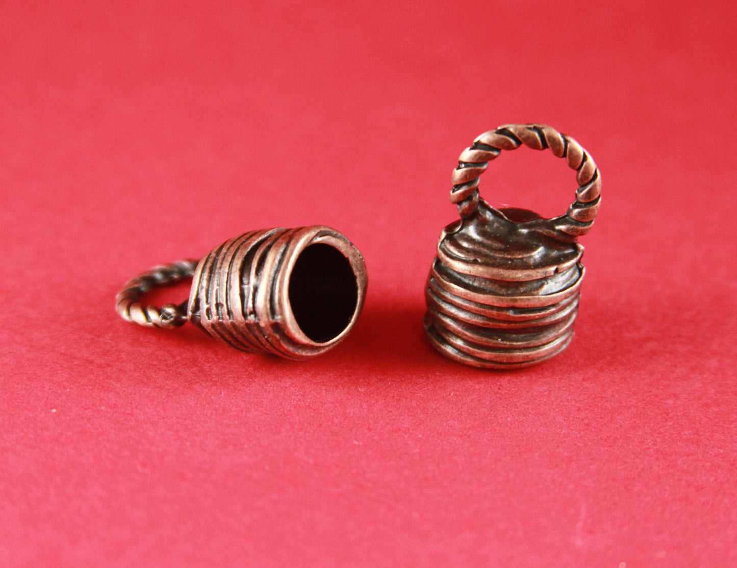 RC0185>> MADE in EUROPE 2 zamak end caps, climbing cord ends, 10mm cord end, climbing cord end caps (6390)Qty2