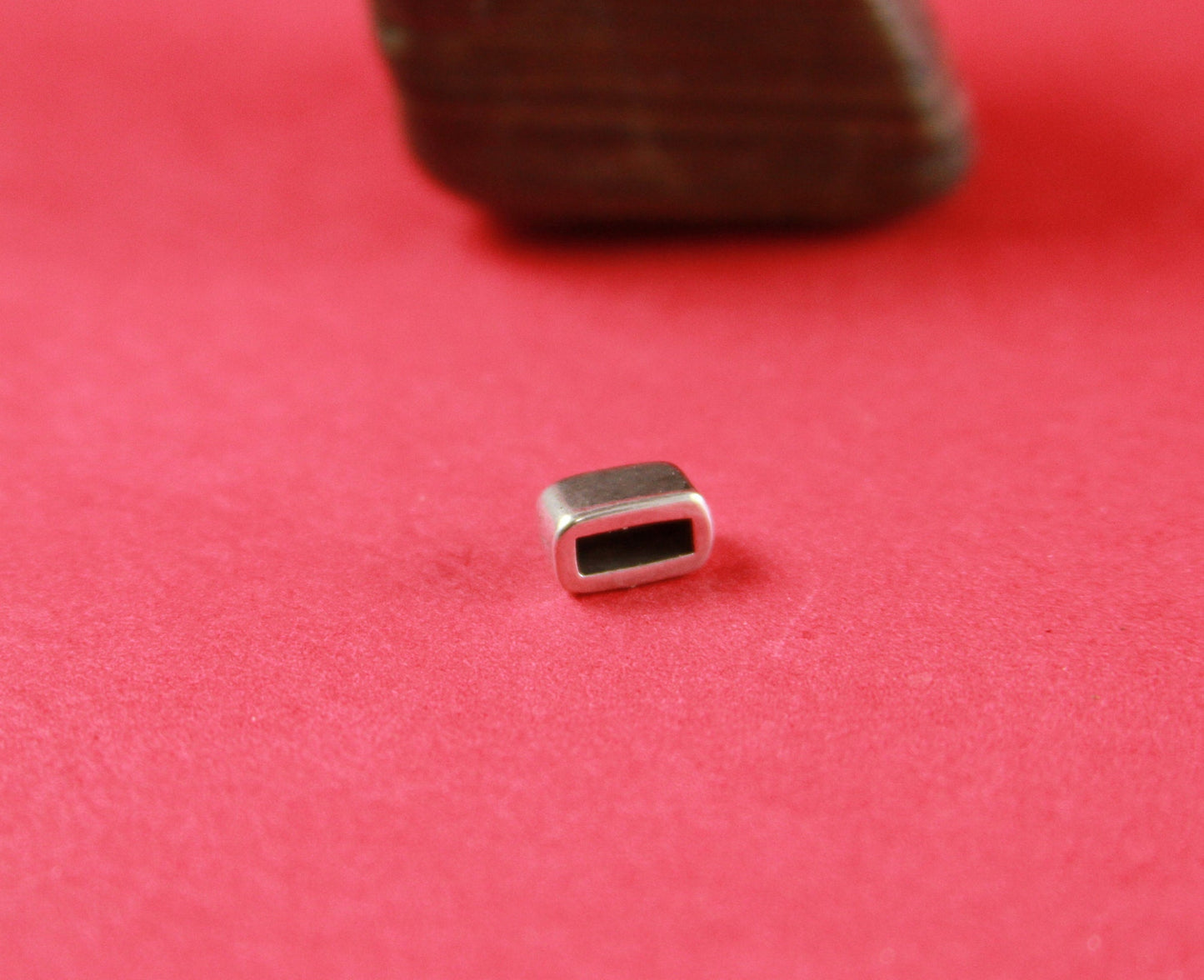 6/5 MADE in EUROPE 4 zamak flat cord ends, 6mm flat cord ends, flat leather cord ends, 6mm leather cord end Qty4