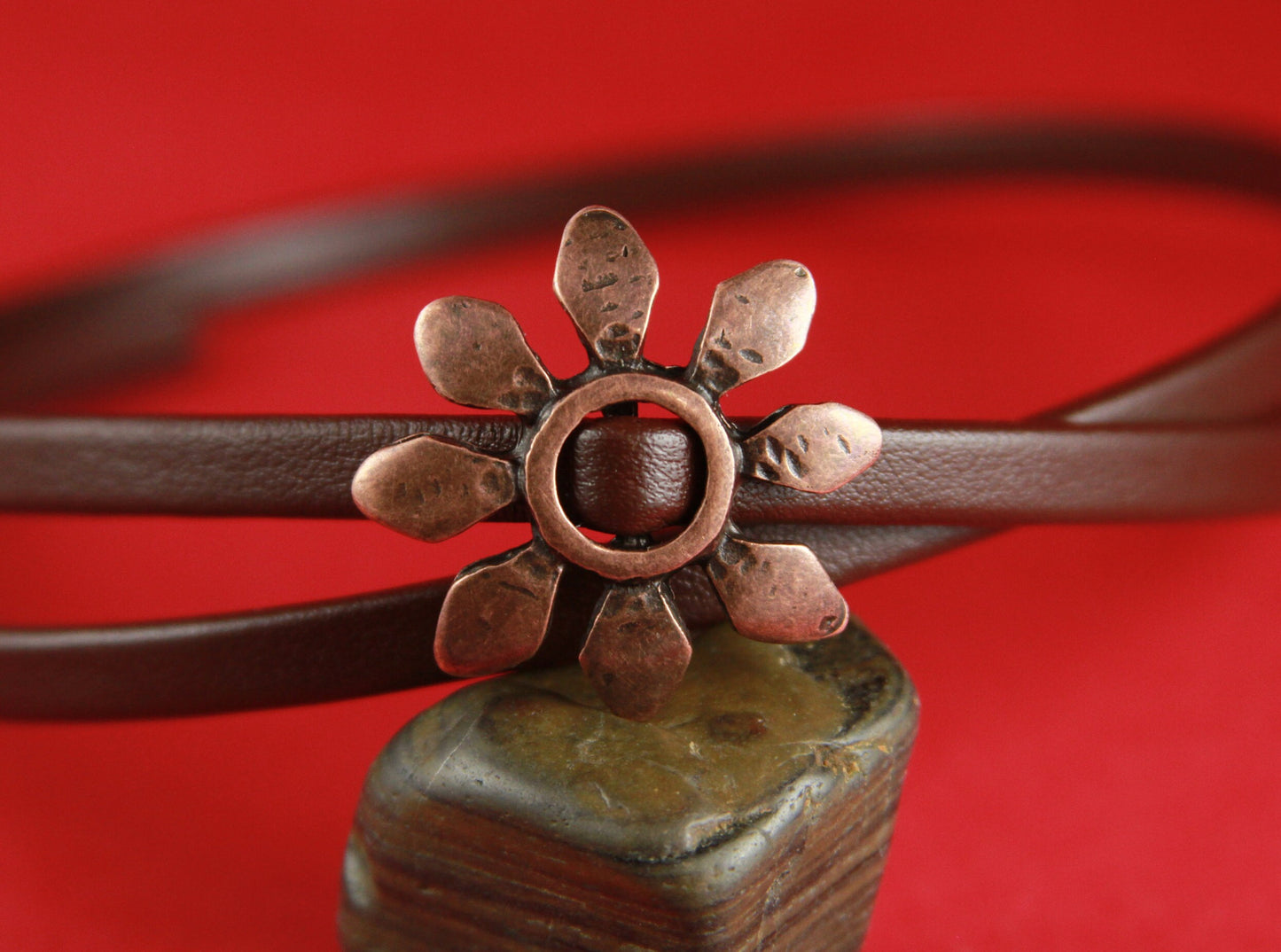 FS0105>>MADE in EUROPE 2 zamak chamomile sliders, zamak flower slider, zamak flower bead (6932C) qty2