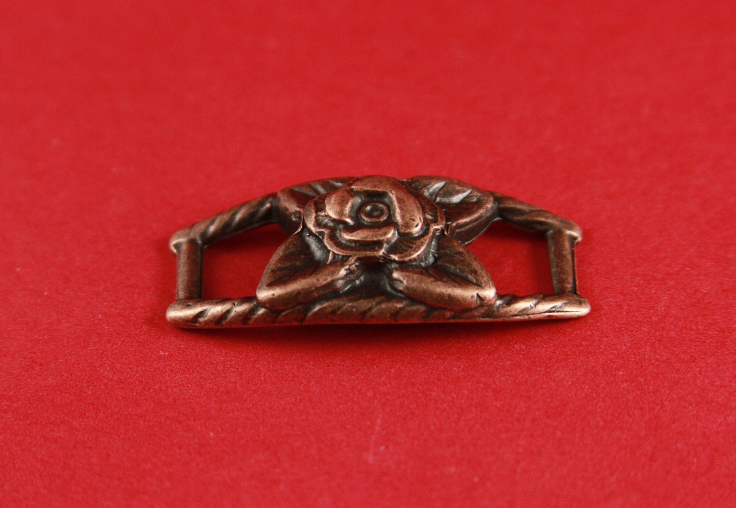 C0036>>MADE in EUROPE zamak flower connector, bracelet zamak component , copper flower connector qty1