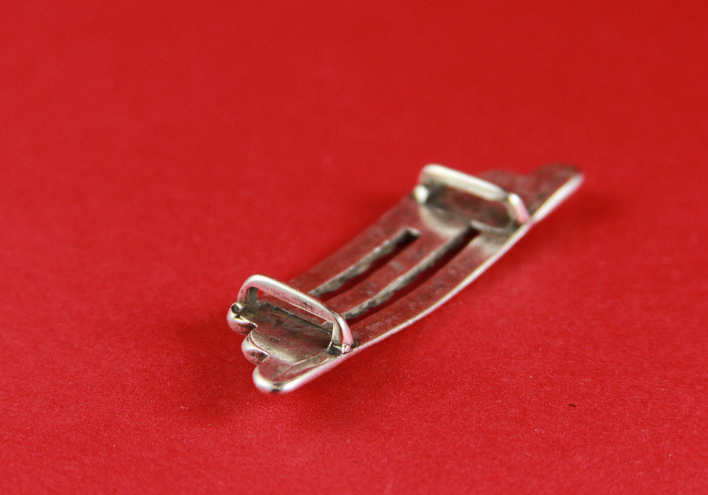 FS0141>>MADE in EUROPE zamak silver slider, zamak copper slider,  zamak 10mm flat slider, zamak center piece Qty1