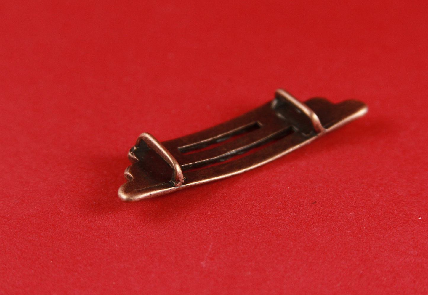 FS0141>>MADE in EUROPE zamak silver slider, zamak copper slider,  zamak 10mm flat slider, zamak center piece Qty1