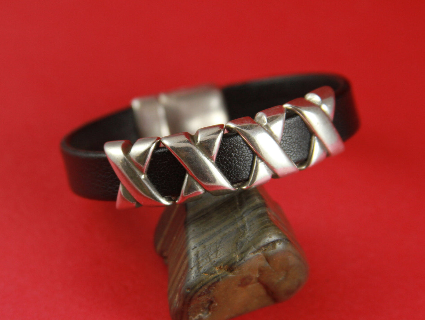 FS0142>>MADE in EUROPE 4 zamak X sliders, 10mm flat cord sliders, 10mm leather cord X sliders, zamak sliders Qty4