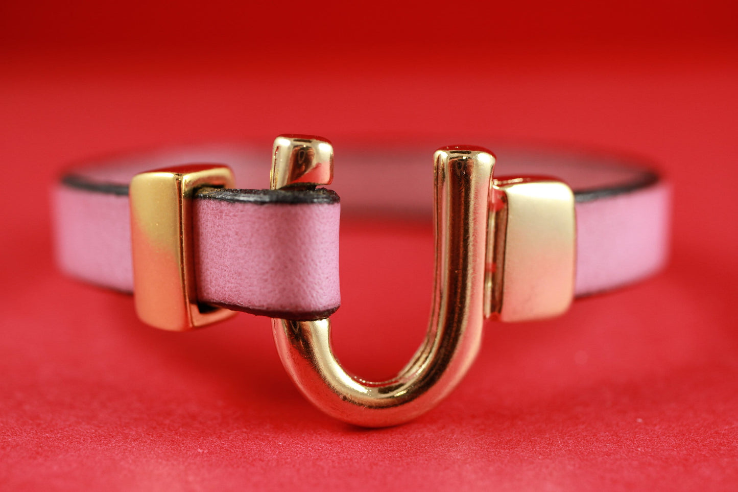 FC0218>>MADE IN EUROPE zamak U clasp with loop maker finding, gold horse shoe clasp,gold horse shoe hook, 10mm cord hook (ABLZ136G) Qty 1set