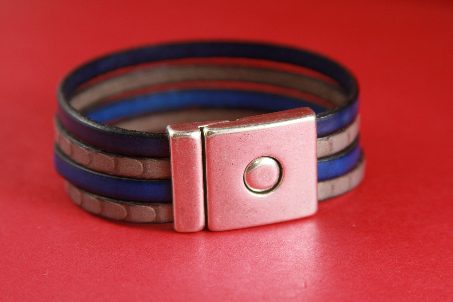 FC0010>>MADE in EUROPE zamak 20mm flat cord clasp, silver 20mm clasp, copper 20mm clasp (6440/20) Qty1